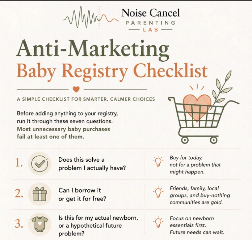 Anti-Marketing Baby Registry Checklist cover preview